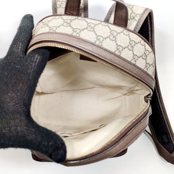 ✨️💎Authentic Gucci OPHIDIA Small GG Supreme Backpack - Picture 11 of 16